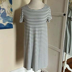 Talbots Striped T-Shirt Dress - Size Mp